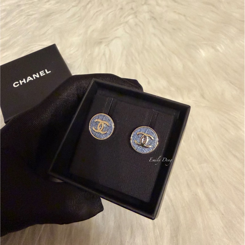 Chanel 26C 丹寧耳環-3