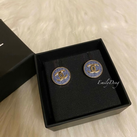 Chanel 26C 丹寧耳環