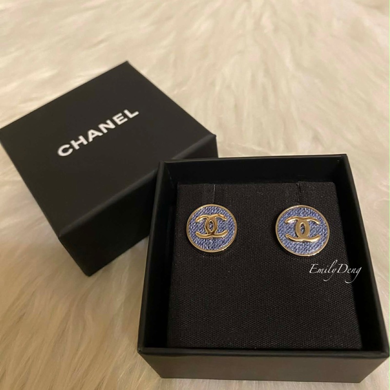 Chanel 26C 丹寧耳環-2