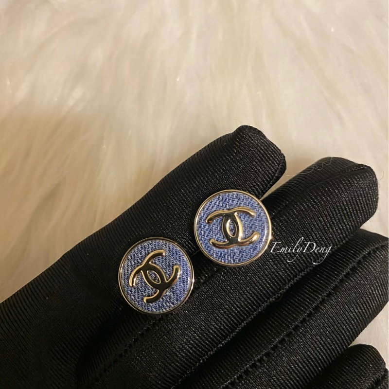 Chanel 26C 丹寧耳環-8