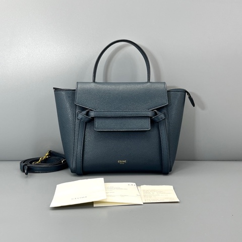 celine賽琳鯰魚包nano藏藍色新標