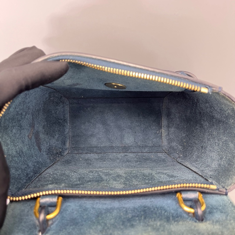 celine賽琳鯰魚包nano藏藍色新標-9
