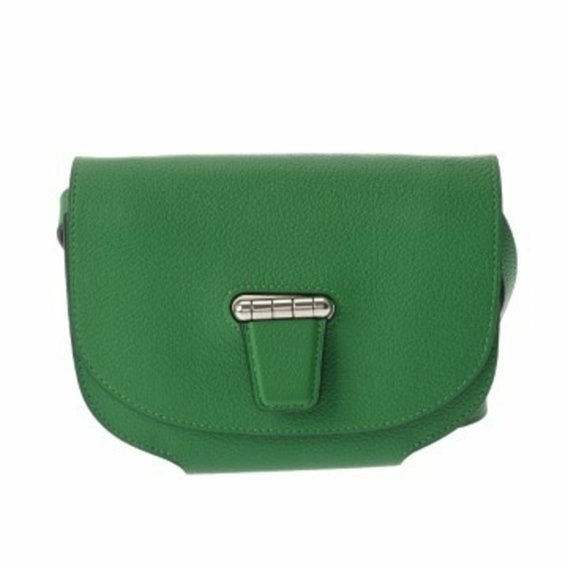 愛馬仕迷你竹紋傳送帶包(約2014年)女士Evercolor單肩包,A級二手,Ginzo品牌-0