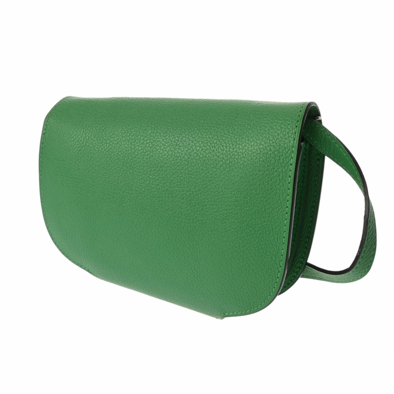 愛馬仕迷你竹紋傳送帶包(約2014年)女士Evercolor單肩包,A級二手,Ginzo品牌-2