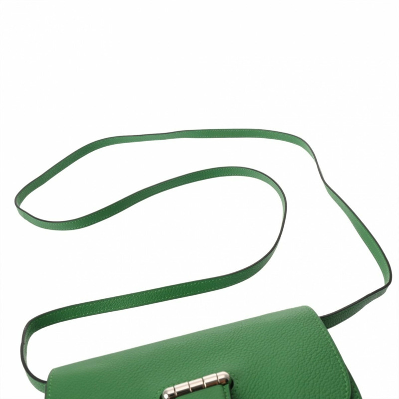 愛馬仕迷你竹紋傳送帶包(約2014年)女士Evercolor單肩包,A級二手,Ginzo品牌-4