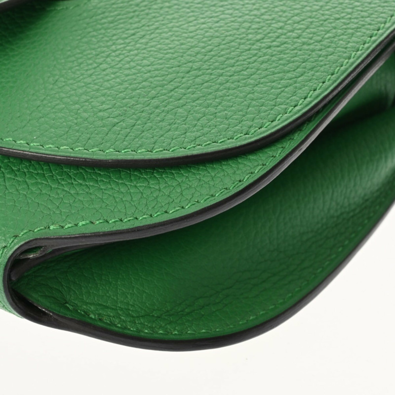 愛馬仕迷你竹紋傳送帶包(約2014年)女士Evercolor單肩包,A級二手,Ginzo品牌-6