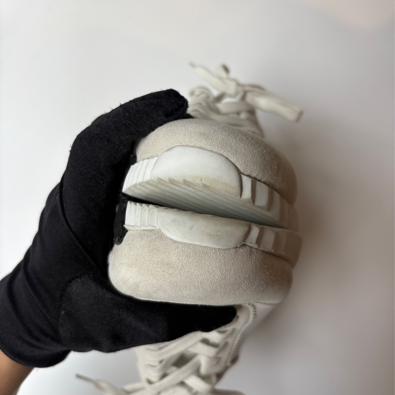 Hermes 白皮+麂皮休閒鞋-7