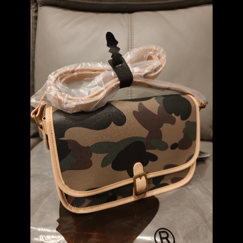 日本帶回，絕版bape迷彩男女可背側背包-7