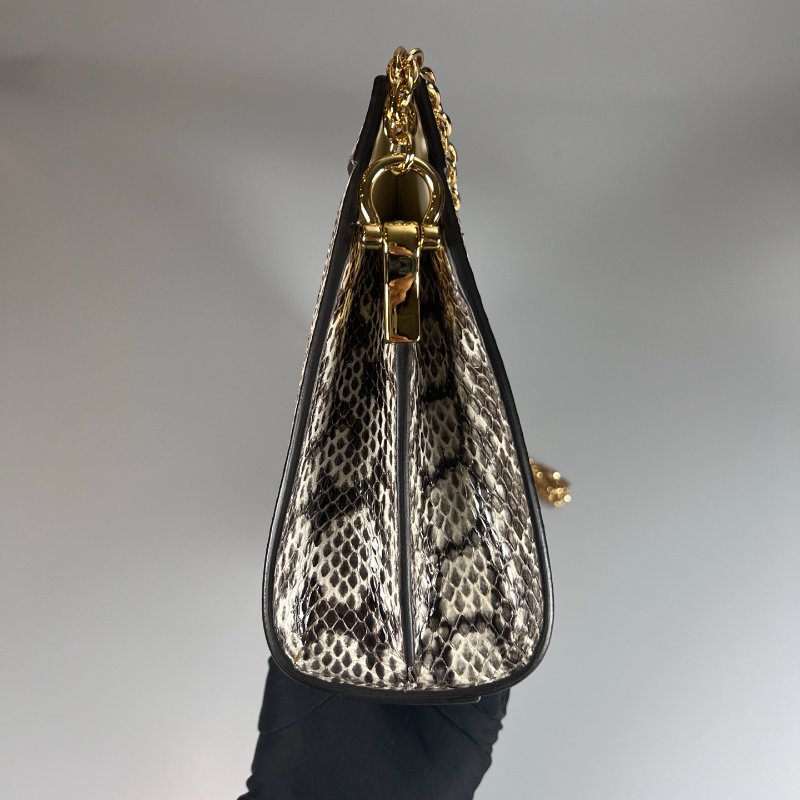 GUCCI 503877 白蛇皮夾子包-3