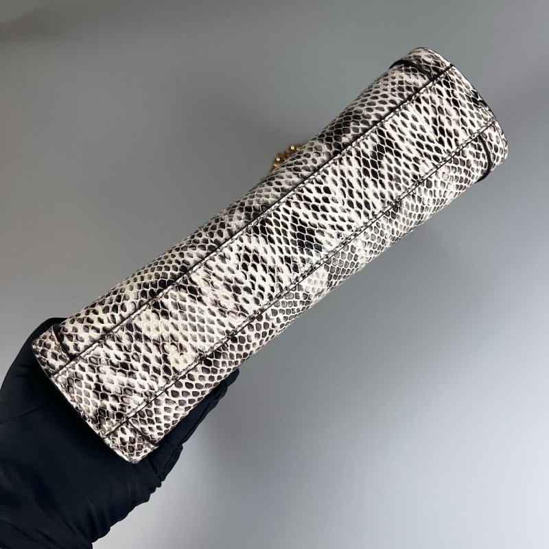 GUCCI 503877 白蛇皮夾子包-4