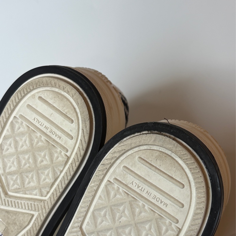 Dior 白邊千鳥格休閒鞋-4