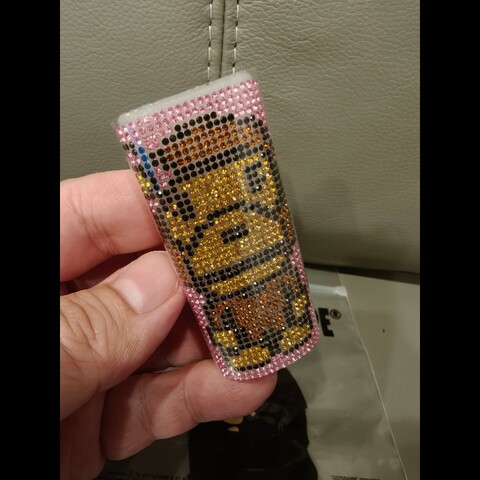 日本帶回現貨，bape打火機鑲鑽打火機套子，絕版品