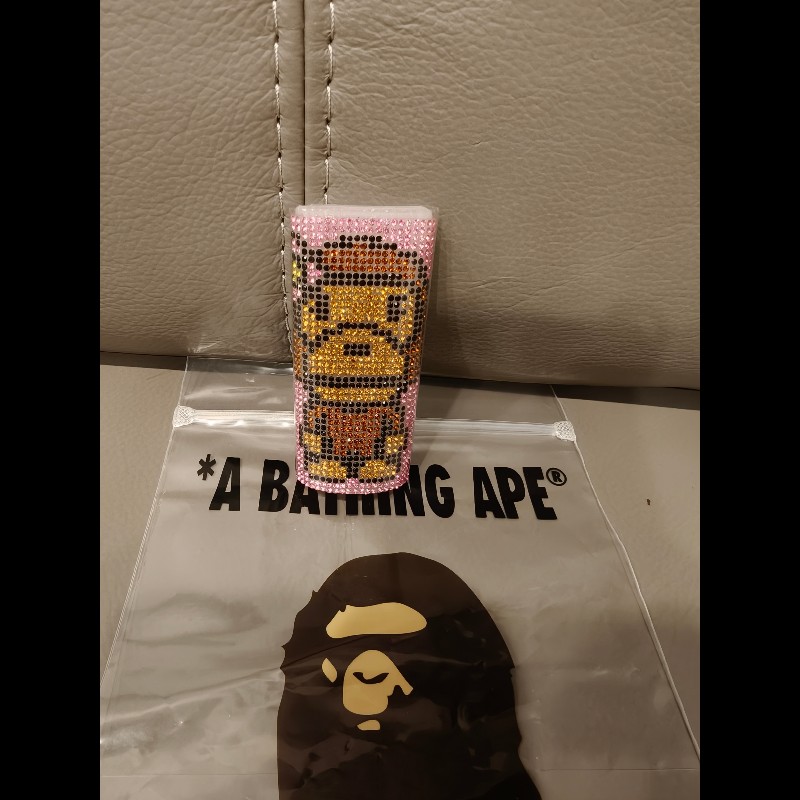 日本帶回現貨,bape打火機鑲鑽打火機套子,絕版品-1