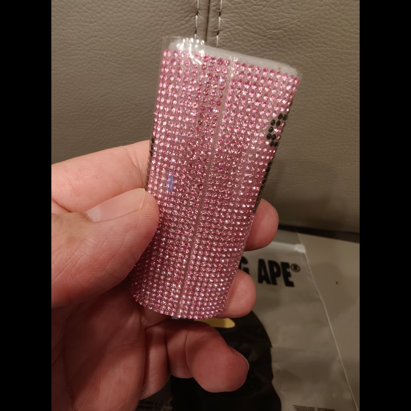 日本帶回現貨,bape打火機鑲鑽打火機套子,絕版品-2