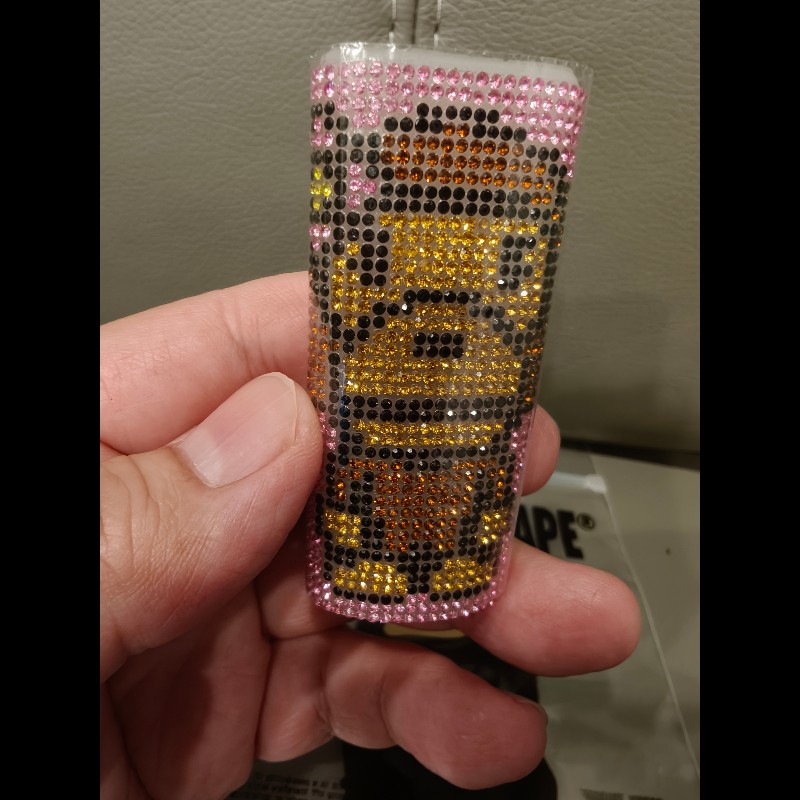 日本帶回現貨,bape打火機鑲鑽打火機套子,絕版品-4