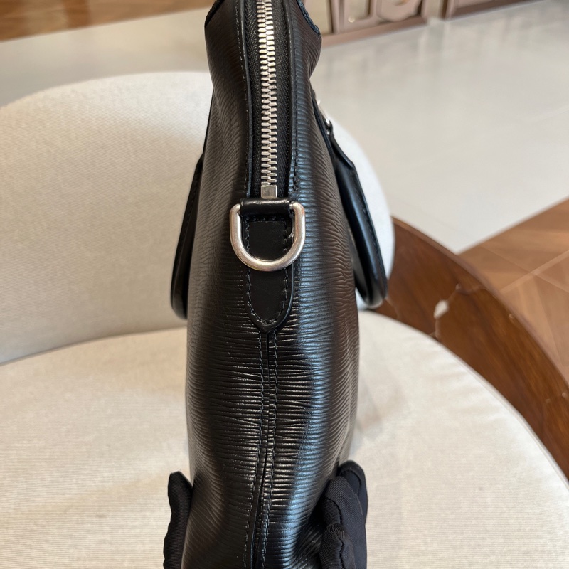 LV黑色水波紋男士公文包-3