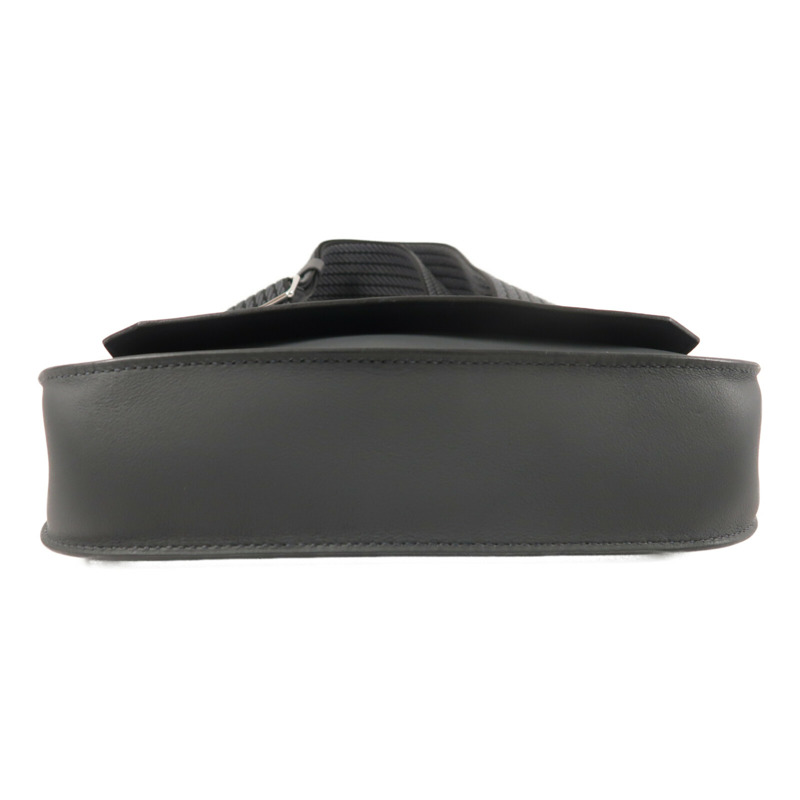 HERMES Swift皮革Mini Jypsiere銀扣肩背袋Gris Misty-3