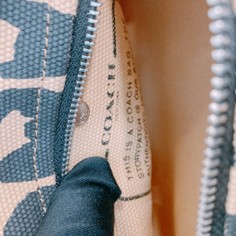 MS0661 Coach 蔻馳豹紋兩用包包Cargo 20 Leopard Shoulder Handbag Canvas Beige-8