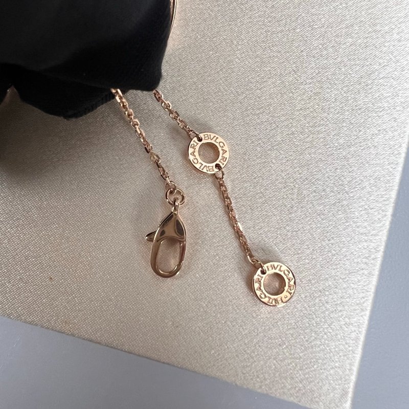 BVLGARI 356452/TTR26F 玫瑰金Diva's Dream 鑽石大款項鍊 #6.8G-6