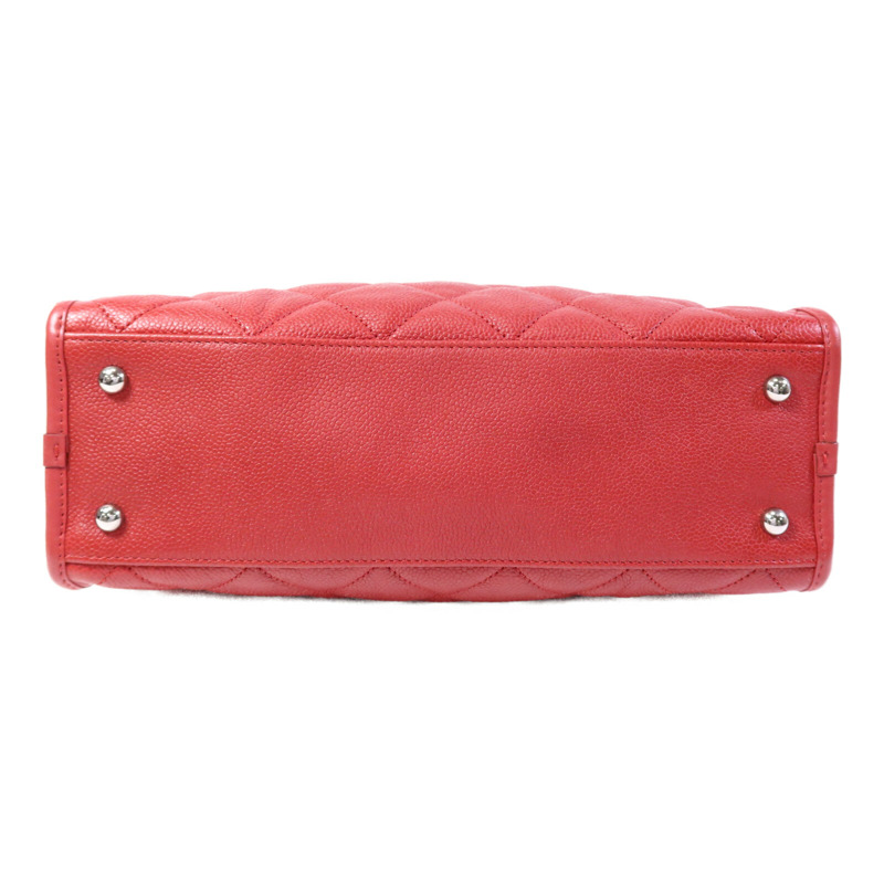 CHANEL 牛皮皮革Petit Timeless銀扣鏈帶肩背袋-3