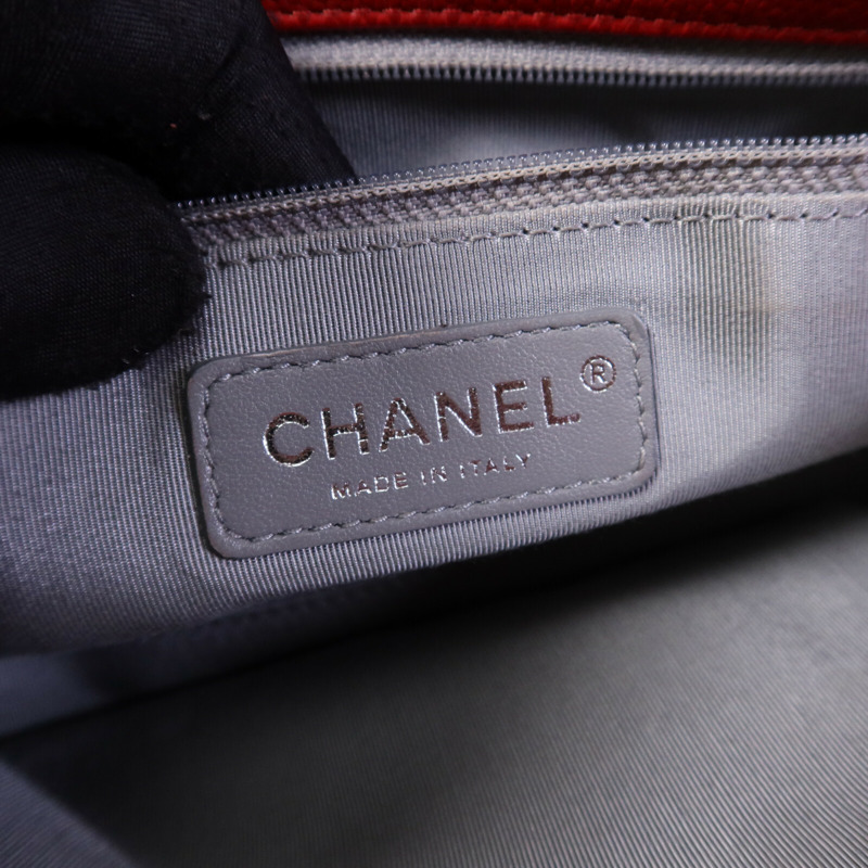 CHANEL 牛皮皮革Petit Timeless銀扣鏈帶肩背袋-5