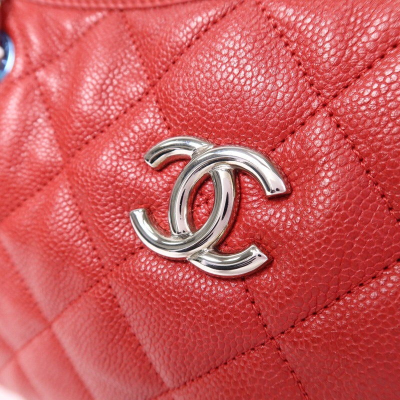 CHANEL 牛皮皮革Petit Timeless銀扣鏈帶肩背袋-6