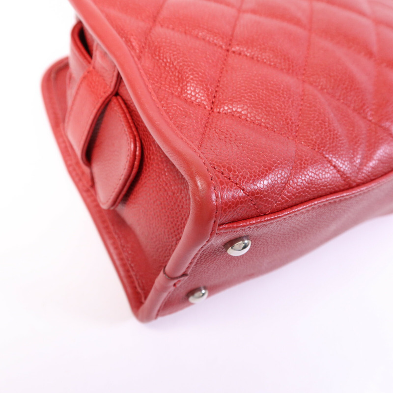 CHANEL 牛皮皮革Petit Timeless銀扣鏈帶肩背袋-13