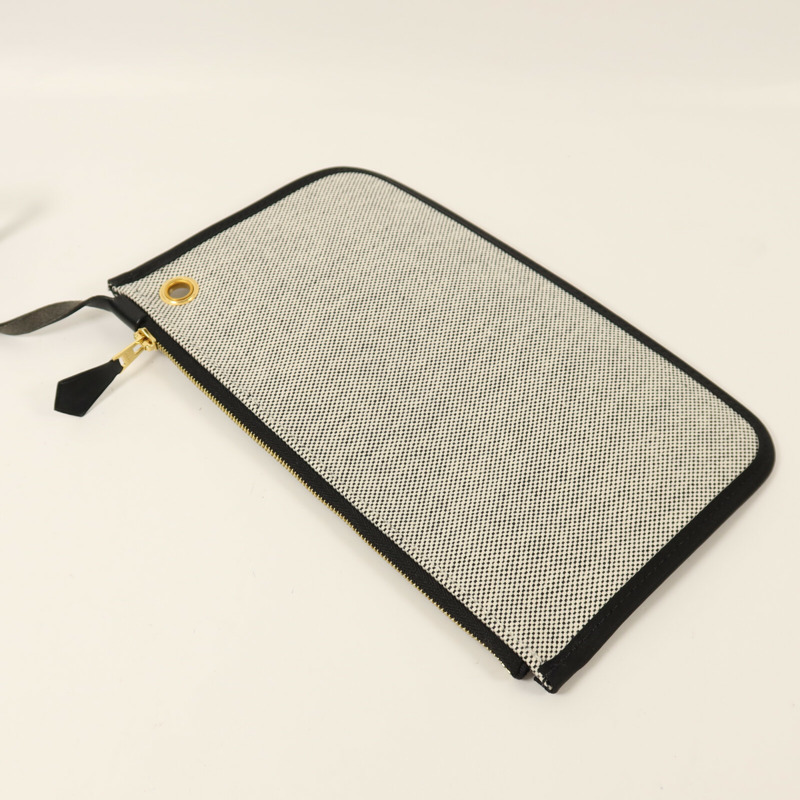 HERMES 塗層帆布Herbag 31金扣手挽肩背兩用袋Noir-16