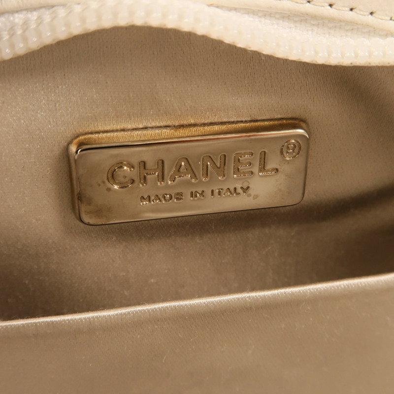 CHANEL 牛皮皮革Clutch Bag銀扣手拿包-5