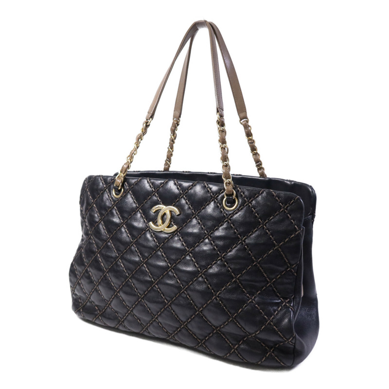 CHANEL 牛皮皮革Chain Shoulder Bag金扣鏈帶肩背袋-2