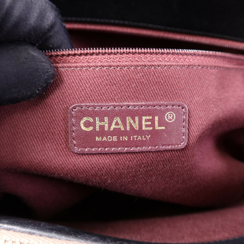 CHANEL 牛皮皮革Chain Shoulder Bag金扣鏈帶肩背袋-5