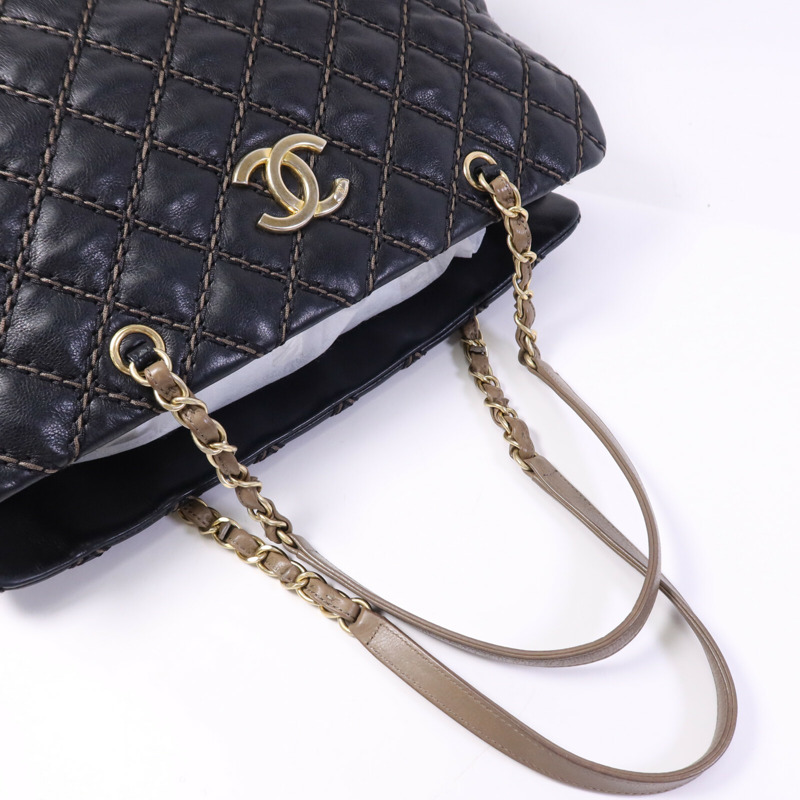 CHANEL 牛皮皮革Chain Shoulder Bag金扣鏈帶肩背袋-8
