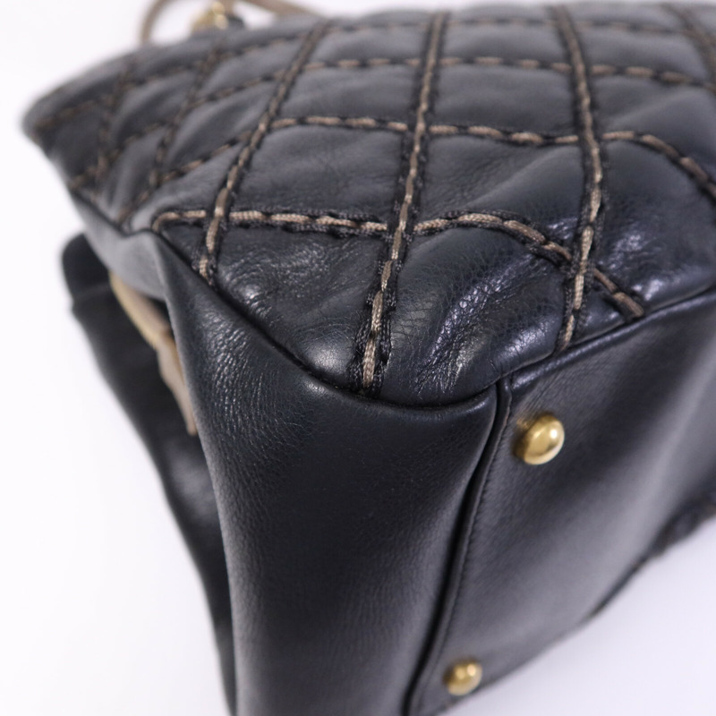 CHANEL 牛皮皮革Chain Shoulder Bag金扣鏈帶肩背袋-13