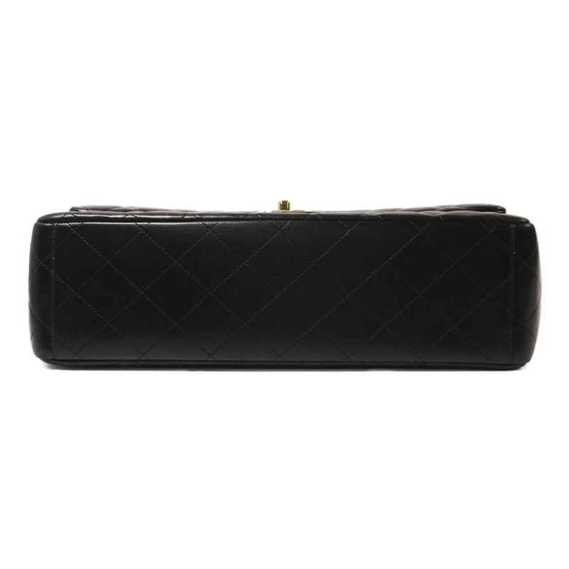 CHANEL 羊皮皮革Maxi Classic金扣鏈帶肩背袋-3