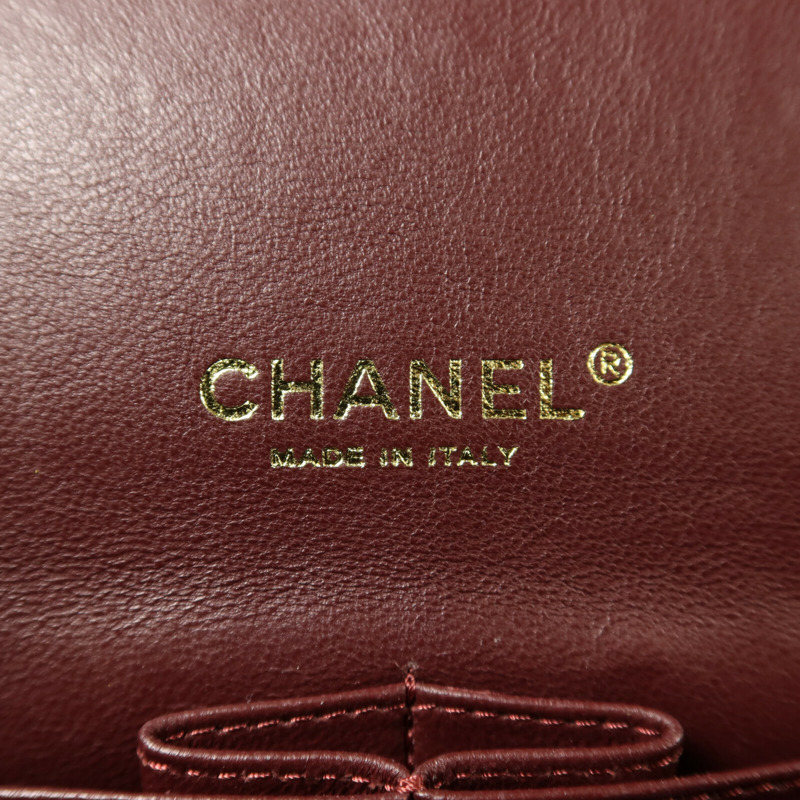 CHANEL 羊皮皮革Maxi Classic金扣鏈帶肩背袋-5