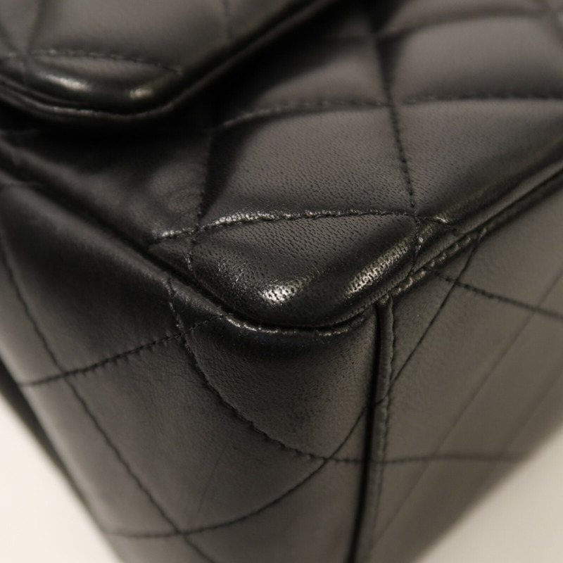 CHANEL 羊皮皮革Maxi Classic金扣鏈帶肩背袋-11