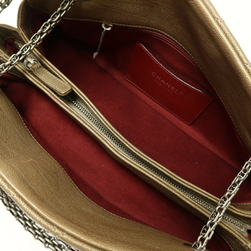 CHANEL 牛皮皮革Mademoiselle Bowling Bag銀扣鏈帶肩背袋-4