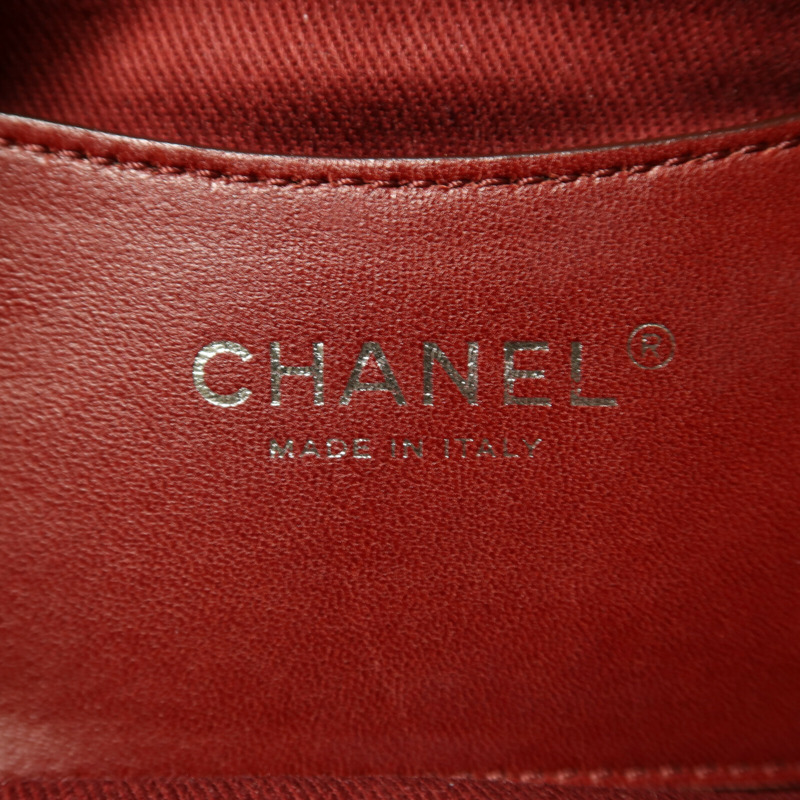 CHANEL 牛皮皮革Mademoiselle Bowling Bag銀扣鏈帶肩背袋-5