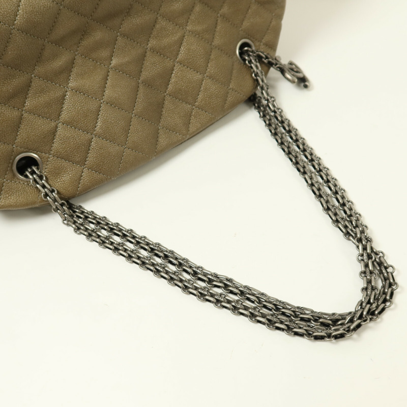 CHANEL 牛皮皮革Mademoiselle Bowling Bag銀扣鏈帶肩背袋-7