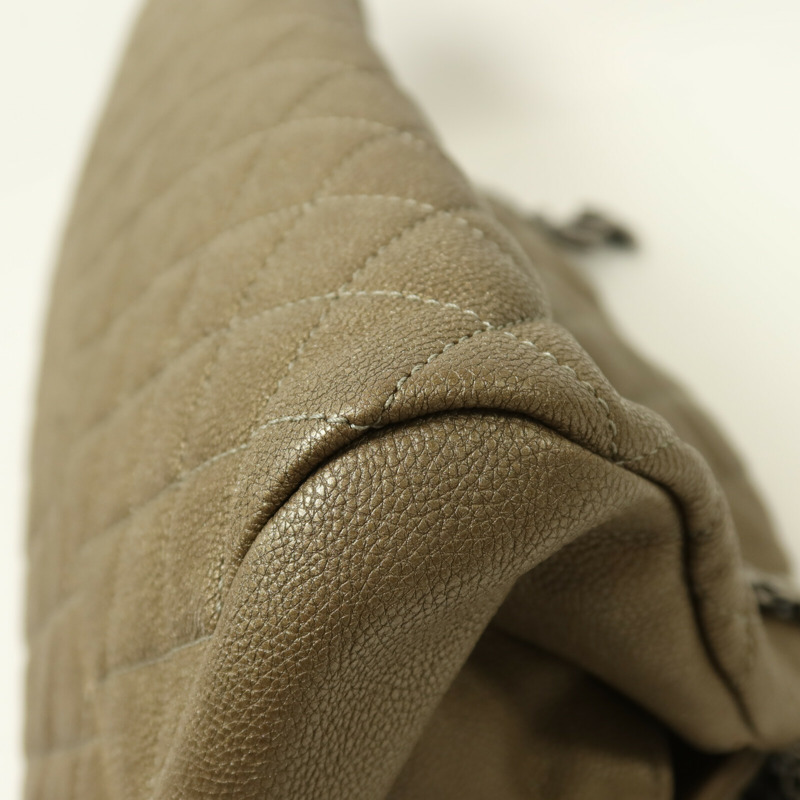 CHANEL 牛皮皮革Mademoiselle Bowling Bag銀扣鏈帶肩背袋-12