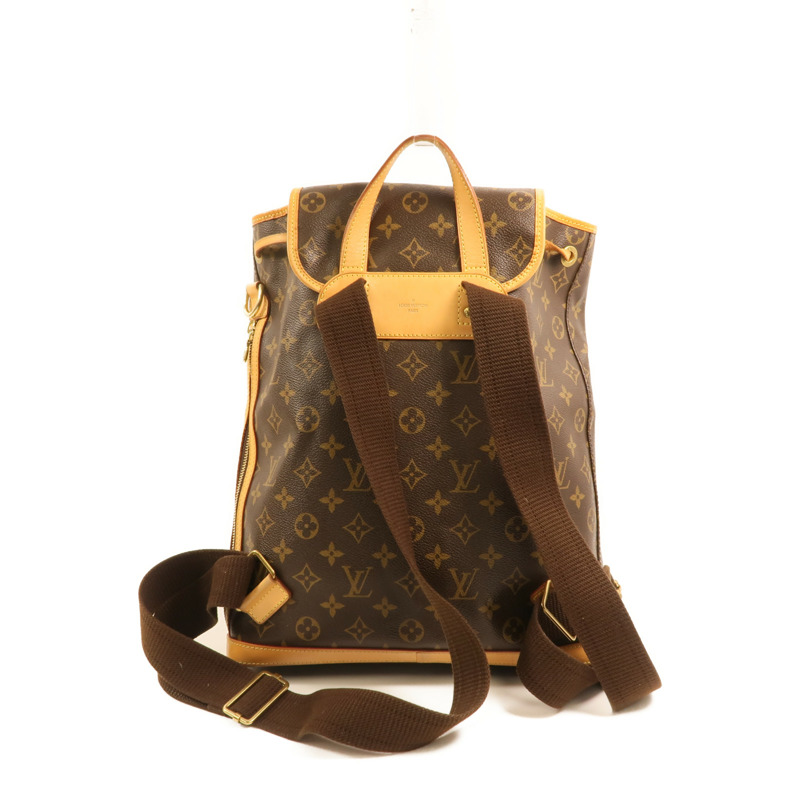 LOUIS VUITTON Monogram Sac A Dos Bosphore金扣背包棕色-1