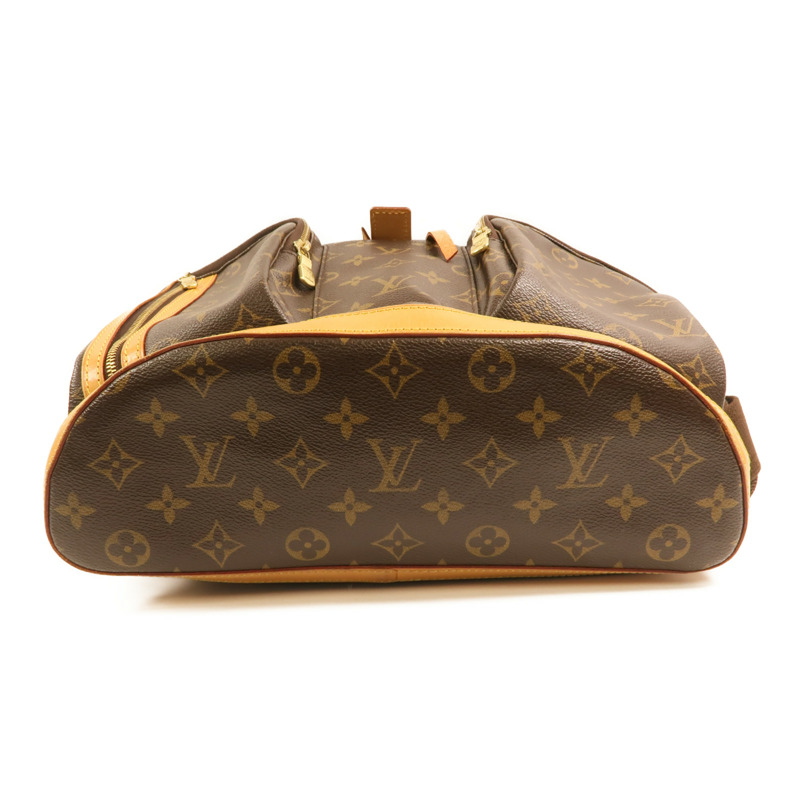 LOUIS VUITTON Monogram Sac A Dos Bosphore金扣背包棕色-3