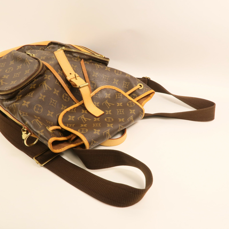 LOUIS VUITTON Monogram Sac A Dos Bosphore金扣背包棕色-8