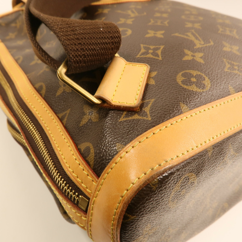 LOUIS VUITTON Monogram Sac A Dos Bosphore金扣背包棕色-14