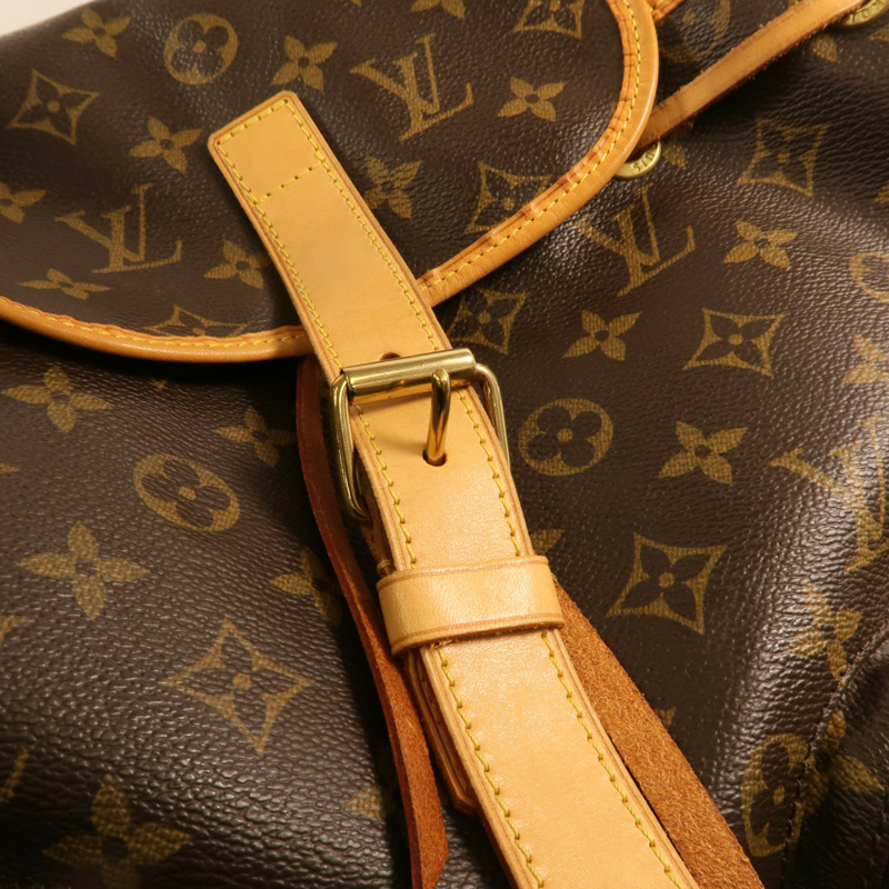 LOUIS VUITTON Monogram Sac A Dos Bosphore金扣背包棕色-16