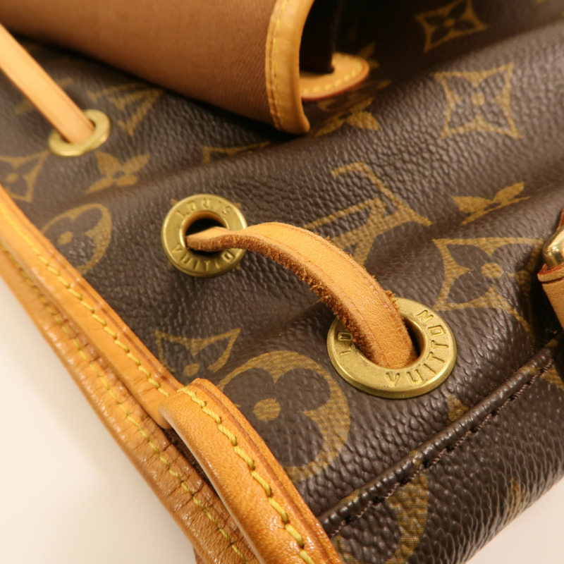 LOUIS VUITTON Monogram Sac A Dos Bosphore金扣背包棕色-17