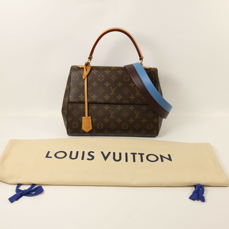 LOUIS VUITTON Monogram Cluny MM金扣手挽肩背兩用袋-8