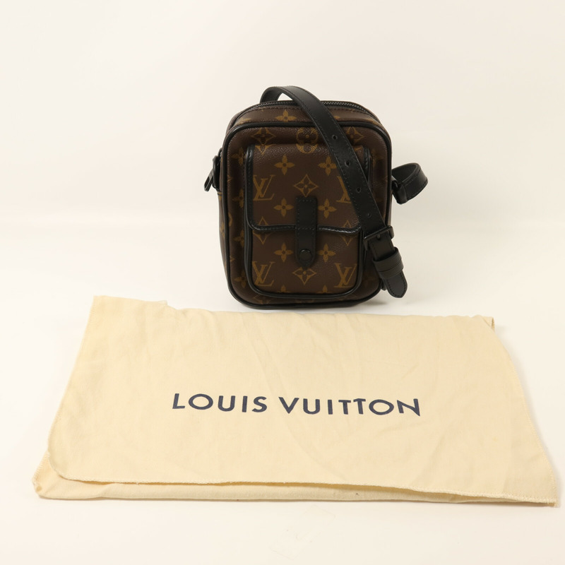 LOUIS VUITTON Monogram Macassar Christopher Wearable Wallet肩背袋-7