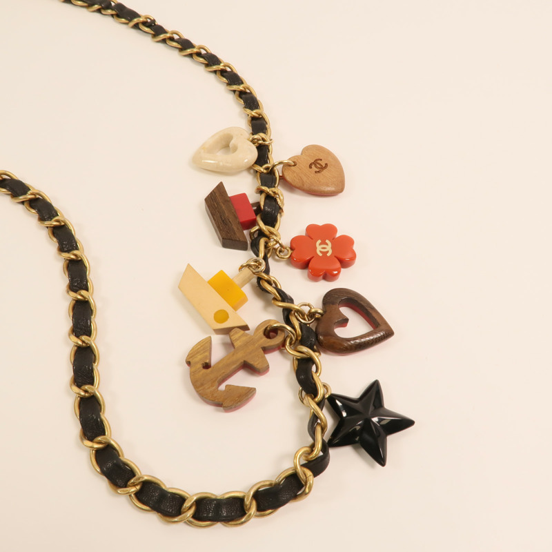 CHANEL 羊皮皮革Chain Shoulder金扣鏈帶肩背袋-16