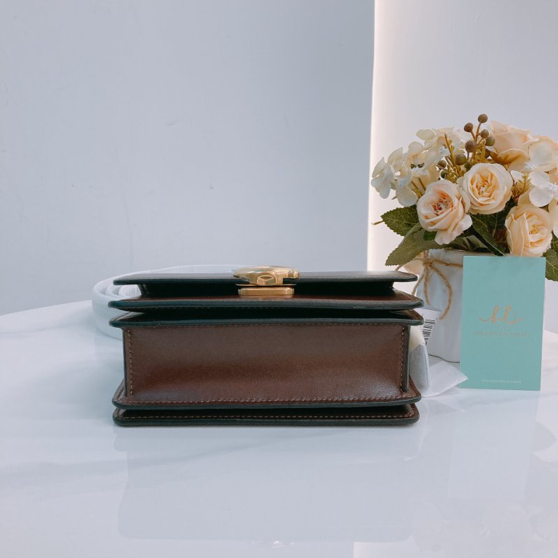 MS0662 Coach 蔻馳C扣肩帶包包 Bandit 18cm Crossbody Calfskin Burgundy-4